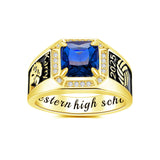 Oseew 2027 Men Custom Graduation Class Ring (Yellow Gold)