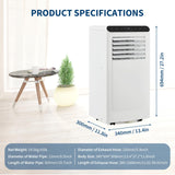 GarveeLife Portable Air Conditioners, 10,000 BTU for Rooms up to 450 Sq.Ft., Smart Compact AC Unit with Cooling, Dehumidifier, Fan, Remote Control and Window Kit, White