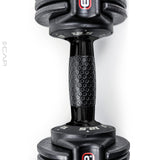 CAP Barbell 12.5 lb Pair ADJUSTABELL Adjustable Dumbbell with Contoured Full Rotation Handle, Honeycomb Design, Black CAP Barbell