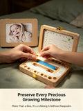 Tooth Fairy Tooth Holder, Handcrafted Natural Wood Storage Box with Fairy Gold Coin, Ideal for Baby Teeth Umbilical Cord Lanugo, Odorless Non-Toxic Keepsake Organizer for Lost Teeth (Large)