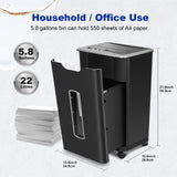 Wingwise Auto Feed Paper Shredder, 60 Sheets Cross Cut, CD/Credit Card Shredder with Anti-Jam & Dual Modes