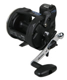 Okuma Magda Pro Line Counter Levelwind Trolling Reel, Small, Black/Silver, MA-20DX