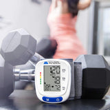 Mabis Digital Premium Wrist Blood Pressure Monitor with Automatic Wrist Cuff that Displays Blood Pressure, Pulse Rate and Irregular Heartbeat, Stores up to 120 Readings (Pack of 48)