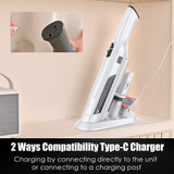 PROMOMO Handheld Vacuum Cordless, Lightweight 1.4lb with Powerful Suction, Charging Dock, Single Touch Empty and Detachable Dust Cup, Portable Mini Car Vac for Home Office and Pet Hair (Creamy White)