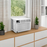 Kenmore KM8K-R 8,000 BTU Window Air Conditioner for Medium Rooms up to 350 Sq. Ft. – Quiet Cooling, Remote Control, Easy Install, Digital Display, 3 Fan Speeds, Energy Efficient, Washable Filter