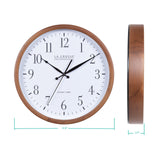 La Crosse Technology Atomic Analog Wall Clock, Wood, 12.80" (404-50447)