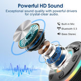 OYIB Bluetooth Shower Speaker, Portable Bluetooth Speaker 360° HD Sound, RGB Lights, IPX7 Waterproof Wireless Speaker with Suction Cup and Mic, Shower Radio for Party/Outdoor/Travel/Gifts/Black