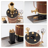 MechPuConToy Steam Engine Model, Vertical Boiler Steam Boiler Model for Ship Steam Engine Model, Physical Science Engine Model Kit for Adults and Teens