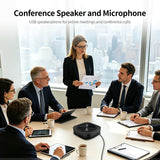 TOALLIN Conference Speaker and Microphone, USB Speakerphone