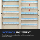 Wall Mount Key Cabinet Large Key Storage Lock Box for Home Secure Key with Hooks Key Holder