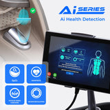 AmaMedic 2026 Revive | 4D Massage | Health Fingerprint Sensor| Massage Chair Zero Gravity| AI Health Detection| 40 Cell Full Body Air Massage | (Beige)