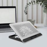 Aluminum Alloy Laptop Cooling Pad Quiet Fan Stand