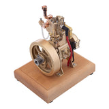 MechPuConToy Engine Model Kit That Runs, Vertical Single Cylinder Four Strokes OHV Engine Model with Water Cooling and Speed Limit Mechanism