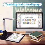 Portable Scanner, Document Camera Scanner HD A4 Capture Size with LED Light Teaching Software Suitable for Classroom Teachers to Improve Efficiency