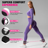 HOXWC Ankle Resistance Bands with Cuffs, Ankle Bands for Working Out, Ankle Resistance Band for Leg, Booty Workout Equipment for Kickbacks Hip Fitness