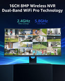 ANNKE Wireless Security Camera System 2TB Hard Drive, 16CH 4K WiFi NVR Kit