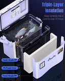 Pawfly Live Bait Cooler, 13 QT Leak-Proof Fishing Cooler with Rechargeable Aerator, Portable Fish Livewell for Boat, Insulated Minnow Bucket for Shrimp & Live Fish, Hard Fishing Box