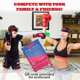 Soul Shift Boxing Reflex Ball with 2 Adjustable Headbands - MMA, Boxing Gear & Training Equipment at Home, | Hand Eye Coordination, Free Reaction Ball & Glasses Soul Shift