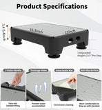 LIFTOZA 5-Level Adjustable Step Stool, 700 LBS Capacity Safety Bed Step for Seniors, Exercise Setp Platform, Portable Stair Assist for Elderly, Wide Step up for Kitchen, Car, Bedside & Shower, Grey