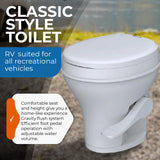 Toilet - Standard Height, Gravity Flush, Foot Pedal SEAFLO