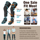Sotion Leg Massager with Heat and Compression for Circulation & Recovery, Upgraded Foot Calf Thigh Sequential Massager Device with Handheld Controller, 4 Modes 4 Intensities, Help for Leg Pain Relief