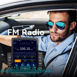 Car Stereo Radio Compatible with Toyota Tundra 2014-2021 with Wireless CarPlay Android Auto, Android 15 Head Unit, 9.7 Inch Touchscreen Support Bluetooth, FM/GPS/WiFi/Mirror Link/Backup Camera