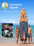 Niphean (Extra Large) Inflatable Paddle Board, SUP for 2+1 People/Family