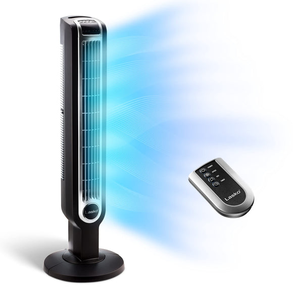 Oscillating Tower Fan, 3 Quiet Speeds, Timer, Remote Control, for Bedroom, Kitchen, Office, 36