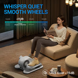 Under Desk Elliptical Machine, Ellipse Leg Exerciser for Seniors, Quiet & Portable Electric Seated Eclipse Exercise Training Machine with Remote, 12 Level Speeds & Mute Function, Manual & Auto Mode UMAY