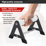 Push Up Bar - Heavy-Duty Stainless Steel Pushup Stands with Non-Slip Base, 500LB Capacity, Portable Home Gym Equipment, White