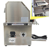 WYDDDARY Desktop Electric 3 Rollers Sugarcane Juicer Stainless Steel Desktop Sugarcane Press Juice Extractor with Openable Cover for Home Commercial Juicing110V 800W