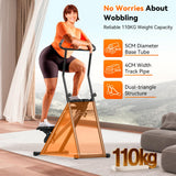 Stair Stepper for Home,Stair Climber Foldable,Large Pedal Vertical Climber Machine for Full-Body Workout,Steppers for Exercise at Home with 300LBS Loading Capacity (Black-MK)