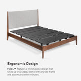 Bedgear Flex L Adjustable Bed Base Frame - King Size - Wireless Remote Control, Zero Gravity Base for Pressure Relief, Compatible with All Mattresses