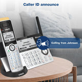 3 Super Long Range 3 Handset DECT 6.0 Cordless Phone for Home with Expandable to 12 HS VTech