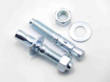 Metalsuberg 1/2"x3" Wedge Anchors by Zinced of Heavy-Duty Fastener for Cement and Concrete (25pcs Pack)