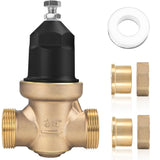 NR3XLDU 3/4" Pressure Reducing Valve With Double Union FNPT Connection, Replacement for Zurn Wilkins 34-NR3XLDU, Complete Accessories Kit, Built-In Stainless Steel Filter