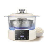 Low Carb Rice Cooker,3L Multifunction Low Sugar Rice Cooker Small & Timable,4H Keep Warm, Cooking, Simmering, Stewing, Steaming All In One (3L,Beige)