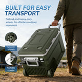 Antarctic Star 12 Volt Refrigerator,68QT(64L)Electric Cooler Compressor, -4℉~68℉ Portable Refrigerator for Camping,RV,Car,GREEN