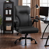 Executive Office Chair,High Back Ergonomic Comfy Desk Chair with Padded Flip-up Armrests and Wheels