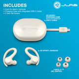 Wireless Workout Earbuds Featuring C3 Clear Calling, Secure Earhook Sport Design, 32+ Hour Bluetooth Playtime, and 3 EQ Sound Settings (Sand) JLab