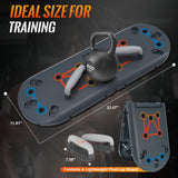 Hikeen Push Up Board - Portable Push Up Bar for Home & Travel, Multi-Functional Fitness Workout Equipment | Ideal Home Gym Equipment for Strength Training