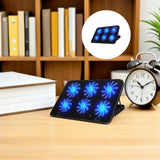 Laptop Cooling Pad Stand with Six Fans Adjustable Height