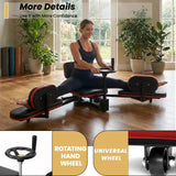 Leg Stretch Machine for Splits, 440LBS Heavy Duty Steel Frame Leg Stretcher, Split Machine Training Fitness for Home Gym, 240° Leg Stretching Equipment for Adults Teens Ballet Dance Gymnastics（Red）