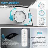 LOUPUSUO Smart Toilet with Bidet Built In with Warm Water Sprayer and Dryer