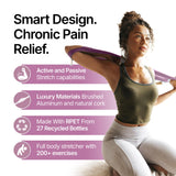 CastleFlexx Mobility and Full Body Strengthening Device | Non-Elastic Stretch Strap with Natural Premium Cork Handles for Stretching, Exercise, Physical Therapy, and Yoga