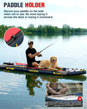 NACATIN Inflatable Stand Up Paddle Board - Premium SUP Board with Dog Ramp Kit, Complete SUP Set Paddle Boards for Adults with Single/Double Paddle, Backpack, Suitable for Paddle Boarding with Dog