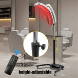 Standing Hair Dryer, Adjustable Vertical Hairdressing Heater, Professional Salon Equipment With Rolling Wheels | 360° Rotating Head | Intelligent Temperature & Time Control | Adjustable Angle | Silver
