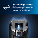 Norelco Philips Hair Clipper 7000 Series, Hair and Beard Trimmer, Precision Dial, PowerAdapt Sensor, Trim-and-Flow, DualCut, DuraPower, 28 Length Settings, 90 Min. Runtime, Model HC7650/40