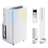 Aoxun 12000BTU Portable Air Conditioner with Heater, 5-in-1 Portable AC Unit with Cooling & Heating, Fan & Dehumidifier up to 520 sq.ft, 24H Timer, Remote Control and Window Kit Included, White