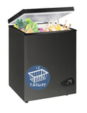 7.0 Cu Ft Chest Freezer - Energy Saving Quiet Top Open Door Mini Freezer Adjustable 6 Thermostat - Compact Small Deep Freezer w/Removable Basket and Defrost Water Drain for Home/Apartment/Garage